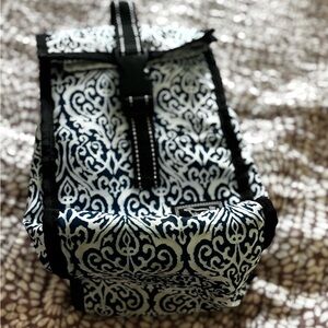 Navy and White Patterned Lunch Bag